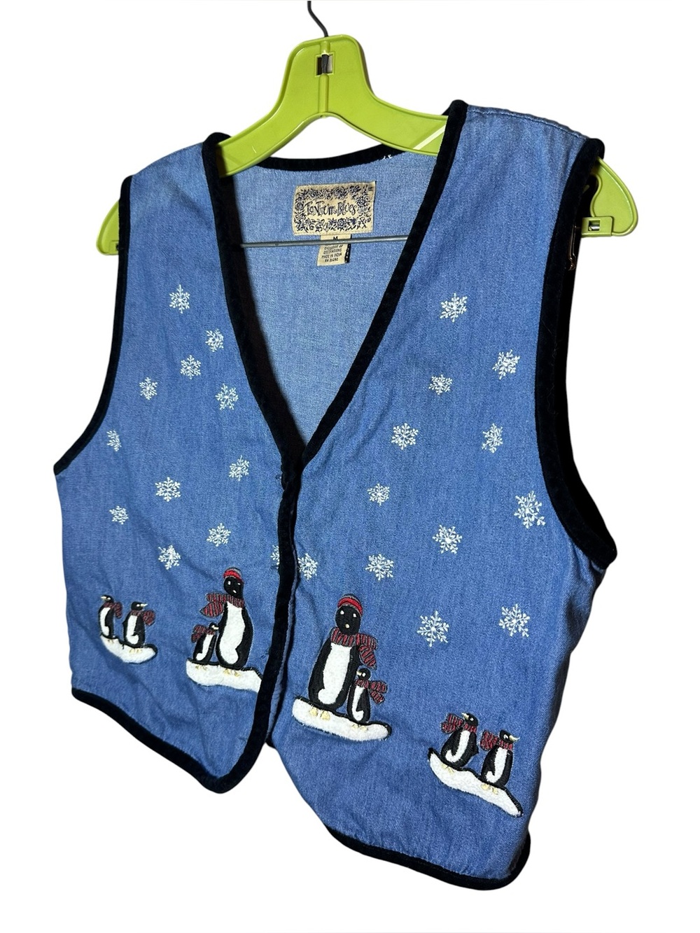 Tantrum Blues Penguin Vest Womens size M - Picture 3 of 6